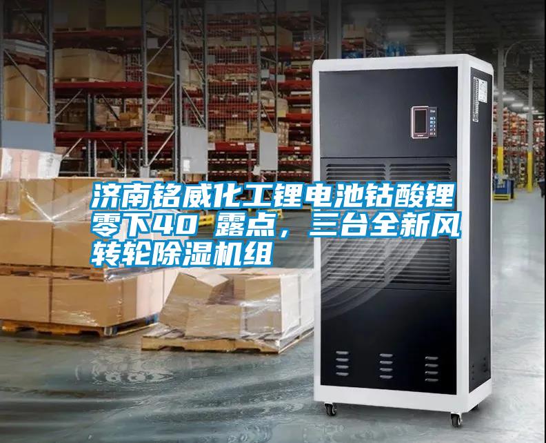 濟南銘威化工鋰電池鈷酸鋰零下40℃露點，三臺全新風轉(zhuǎn)輪除濕機組