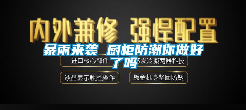 暴雨來襲 廚柜防潮你做好了嗎