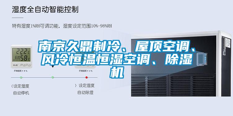 南京久鼎制冷、屋頂空調、風冷恒溫恒濕空調、除濕機