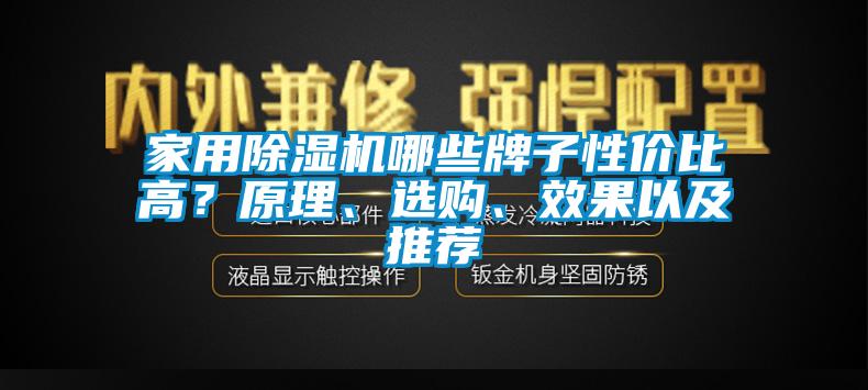 家用除濕機哪些牌子性價比高？原理、選購、效果以及推薦