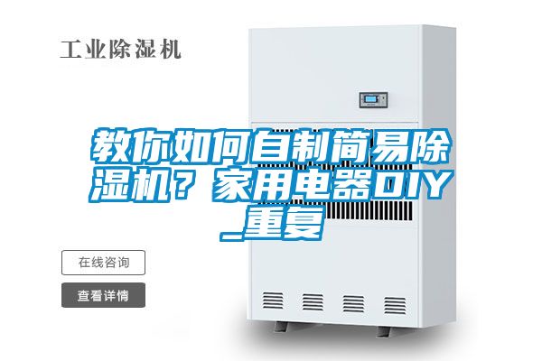 教你如何自制簡易除濕機？家用電器DIY_重復(fù)