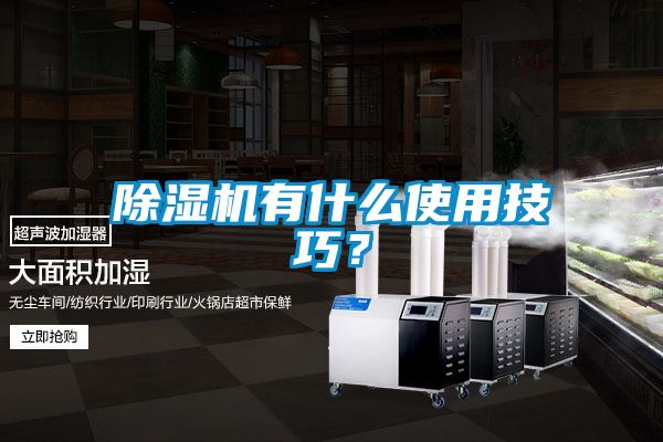 除濕機有什么使用技巧？